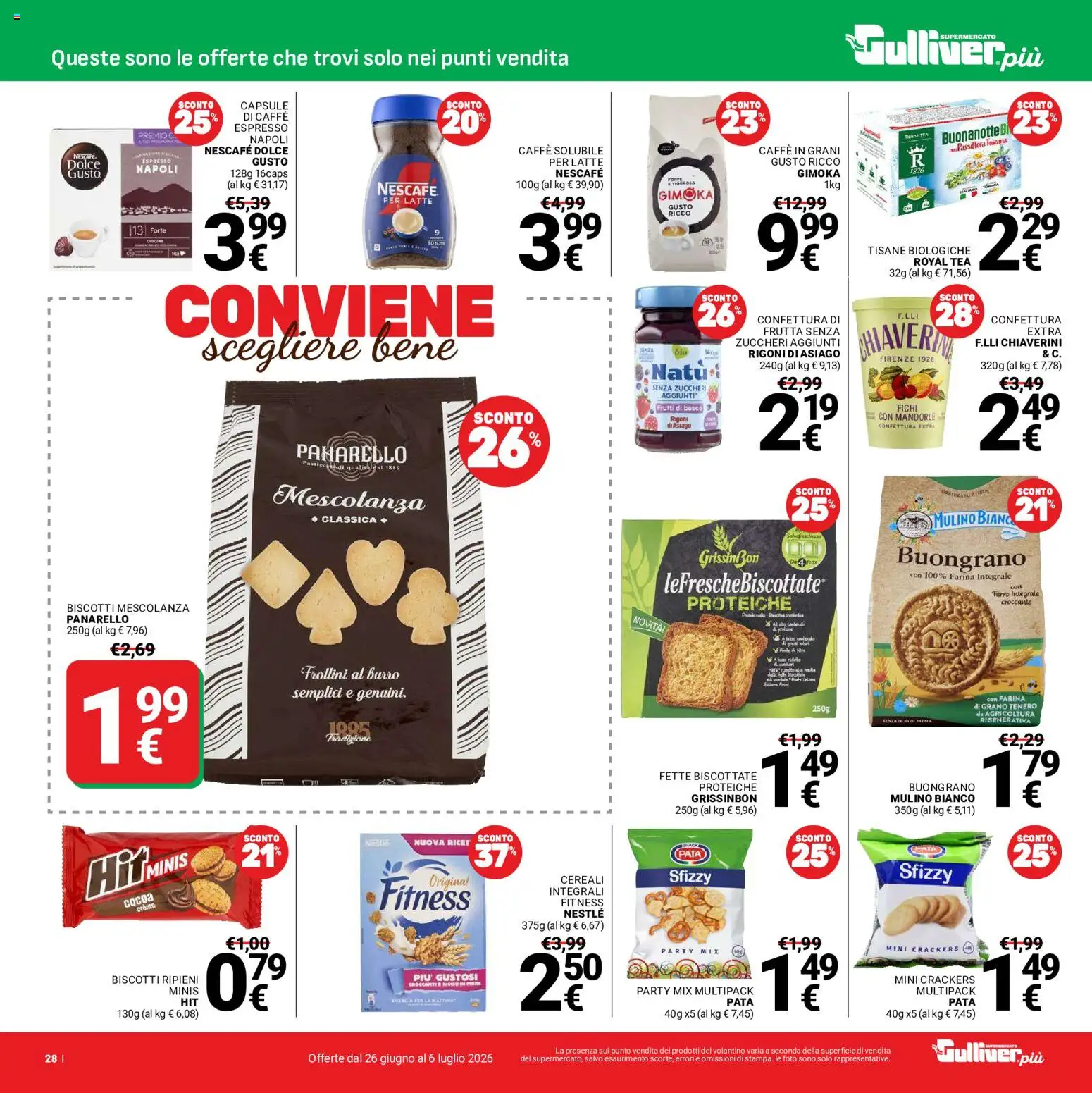 Volantino Gulliver del 26/06/2026 | Pagina: 28
