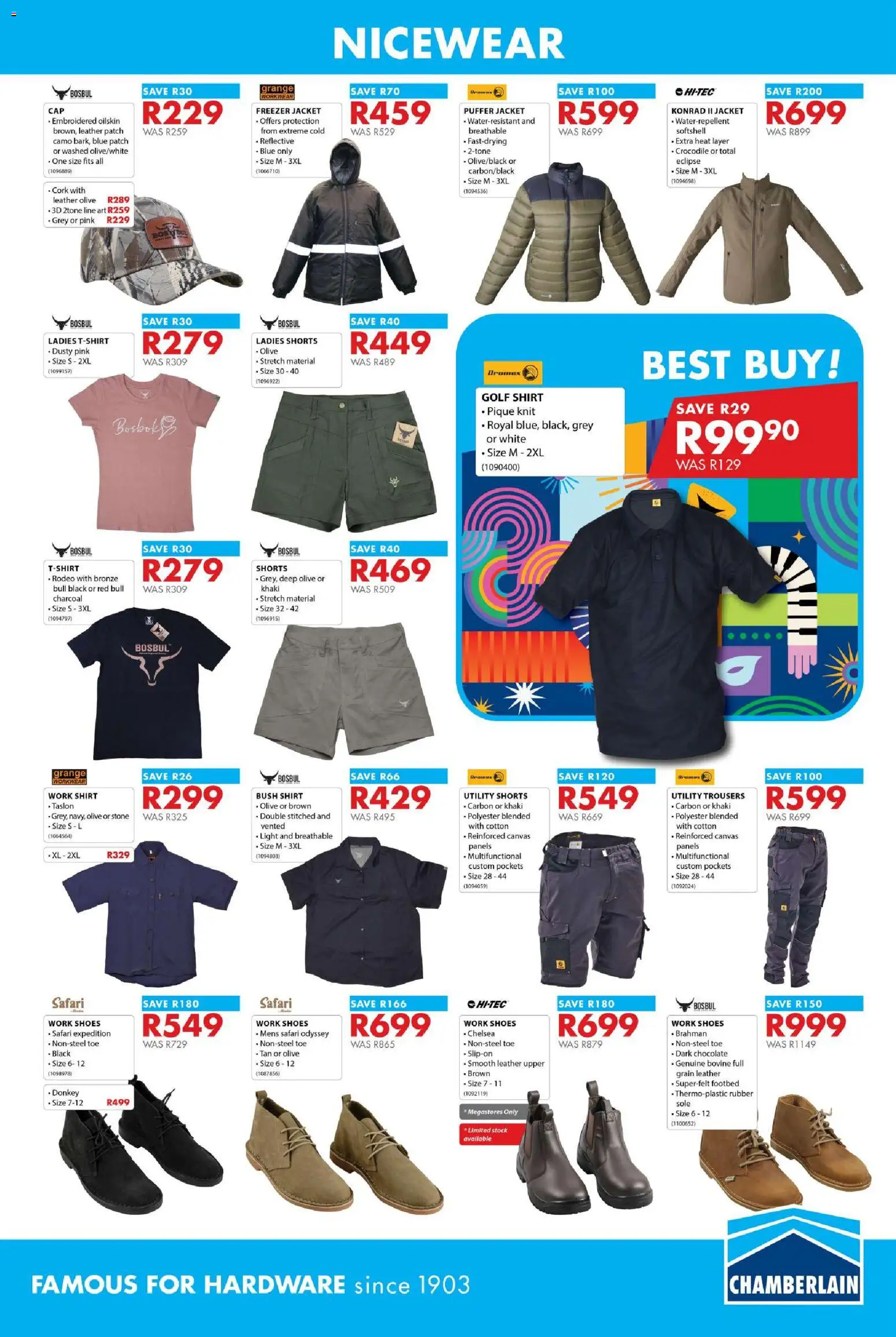 New Chamberlain catalogue – valid from 21.05.2026 | Page: 19 | Products: Shirt, Shorts, Utility, Light