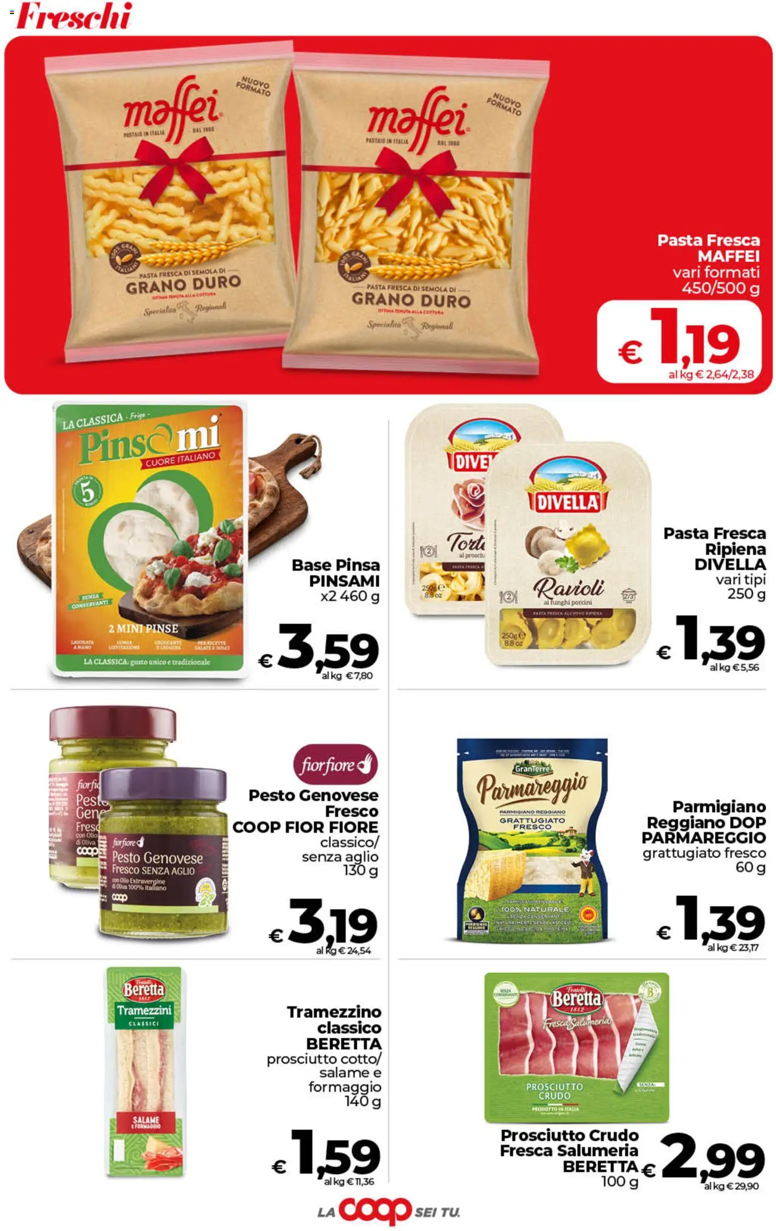 Volantino COOP del 21/07/2026 | Pagina: 15 | Prodotti: Pasta, Funghi, Parmigiano reggiano, Tramezzino