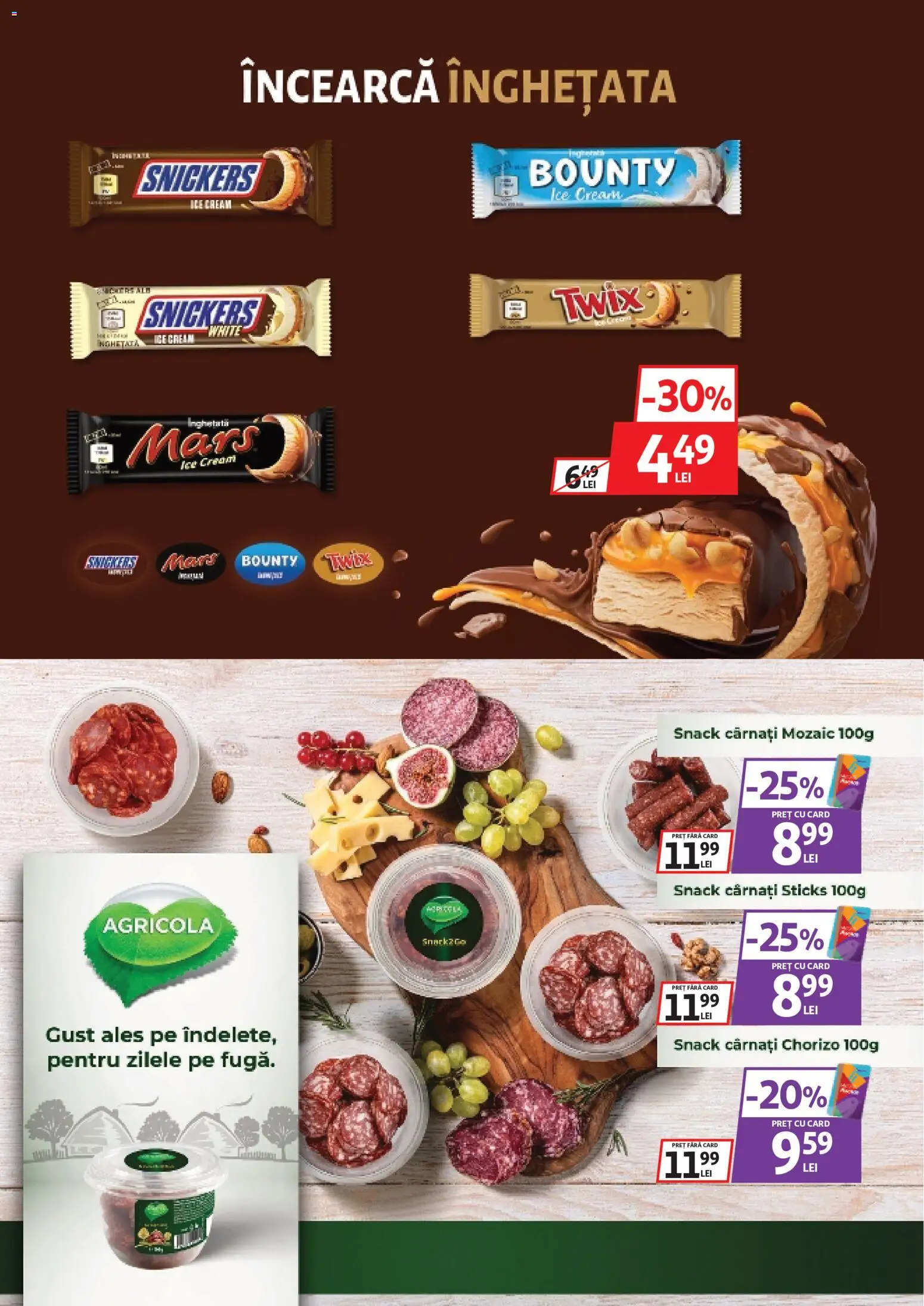 Noul catalog Auchan – valabil de la 29.07.2026 | Pagină: 36 | Produse: Carnati sticks, Agricola, Cârnați