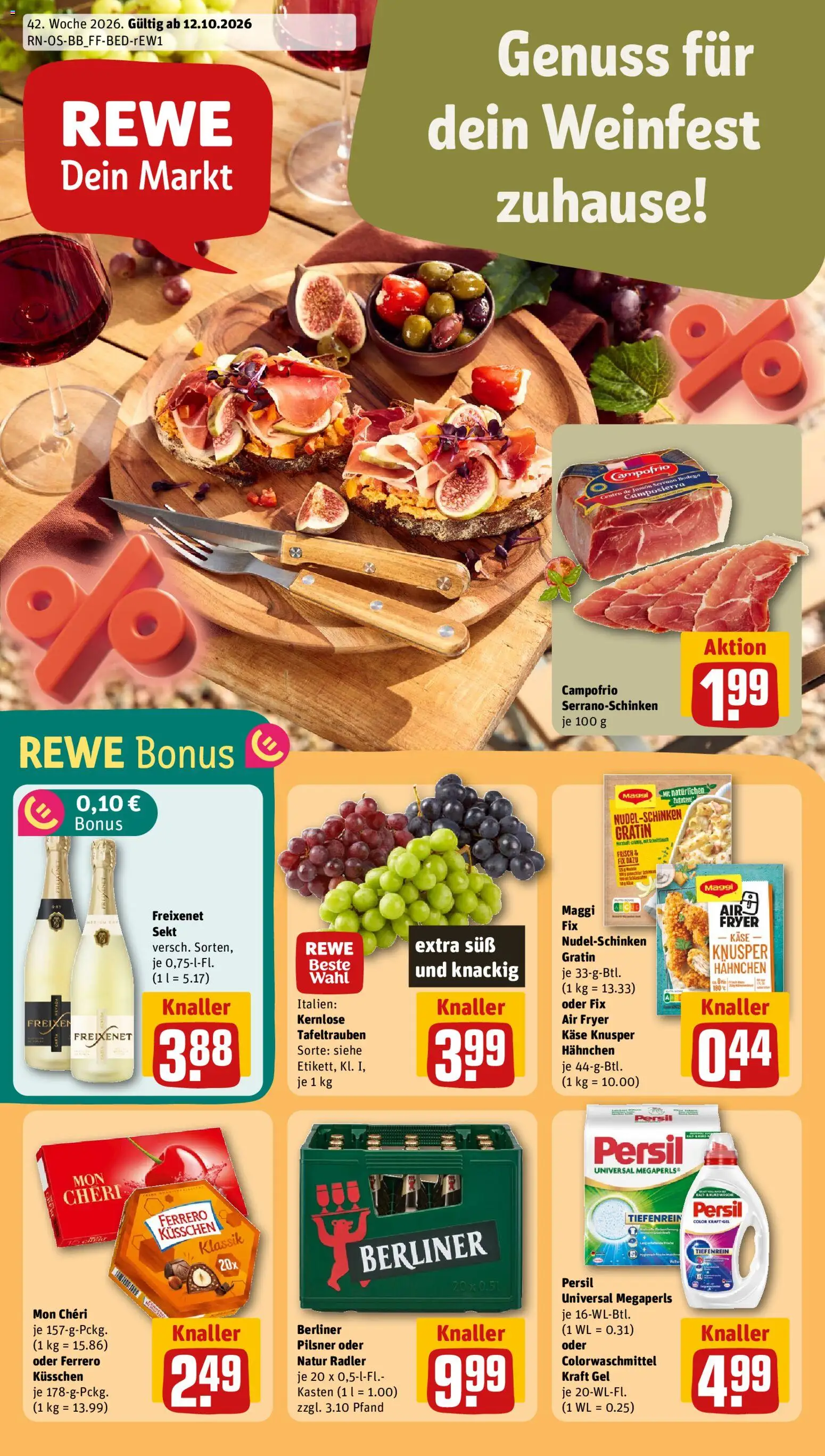 Rewe Prospekt – gültig ab 12.10.2026 | Seite: 1