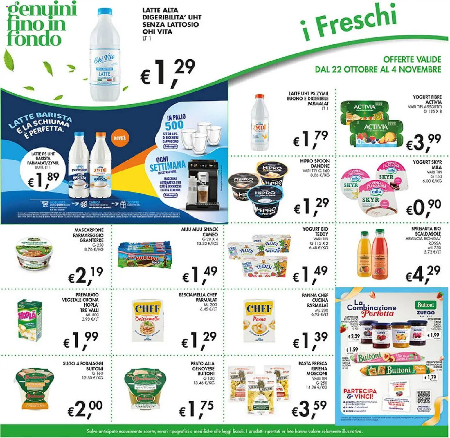 Volantino Coal del 22/10/2026 | Pagina: 13 | Prodotti: Cappuccino, Pasta, Bicchiere, Pesto