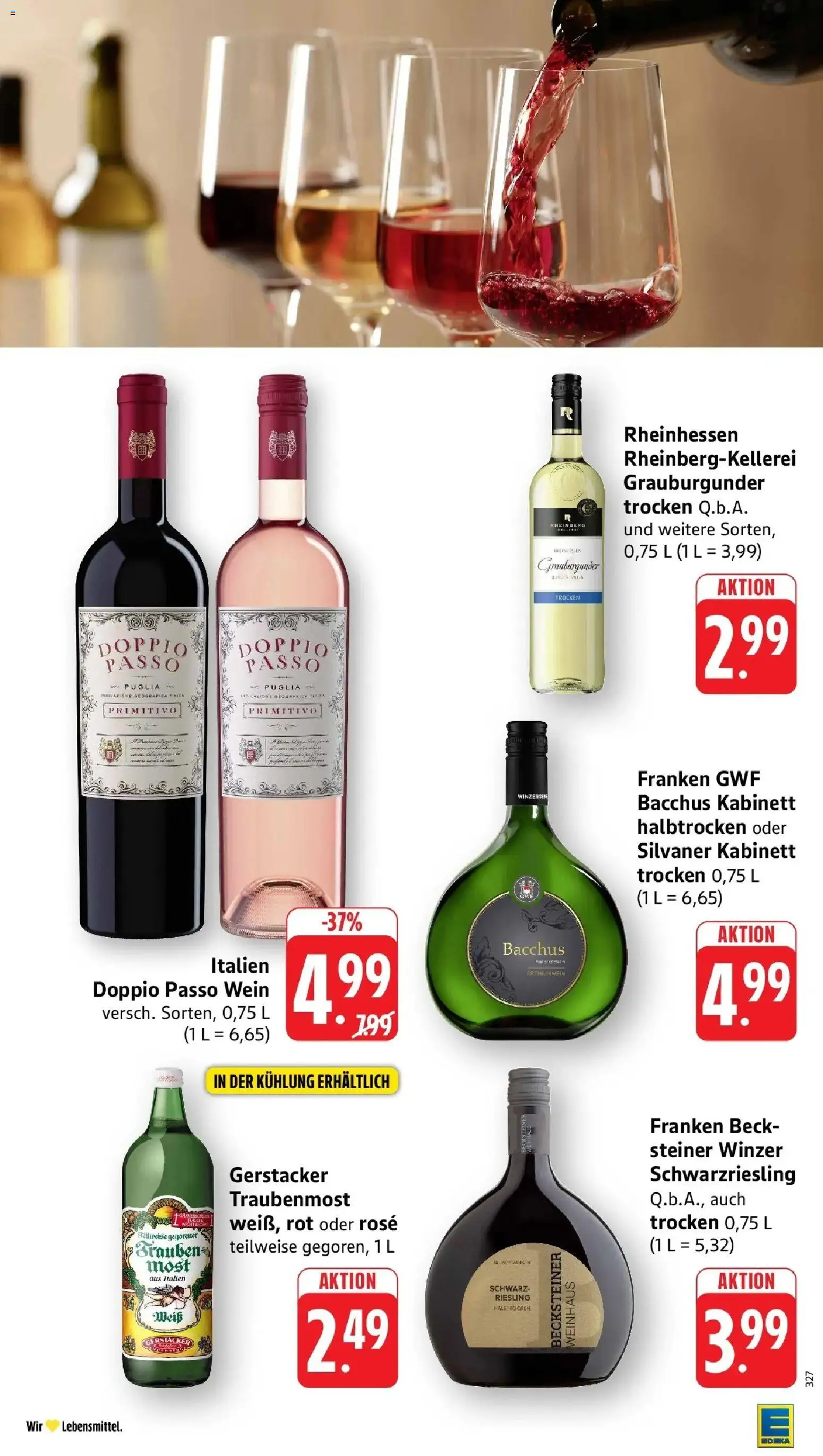 Edeka Prospekt Großostheim (ab 17.08.2026) » Angebote Online | Seite: 32 | Produkte: Doppio Passo, Wein