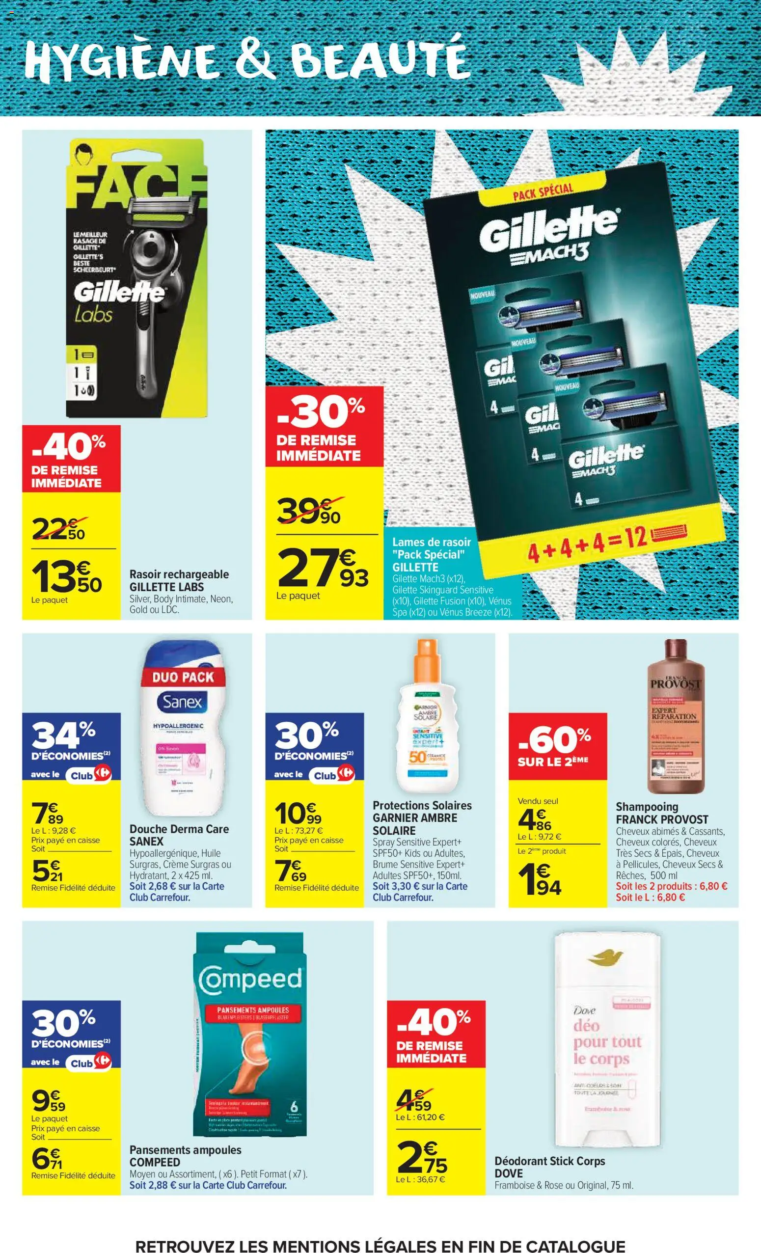 {H1} | Page: 39 | Produits: Body, Rasoir, Gillette Labs, Douche
