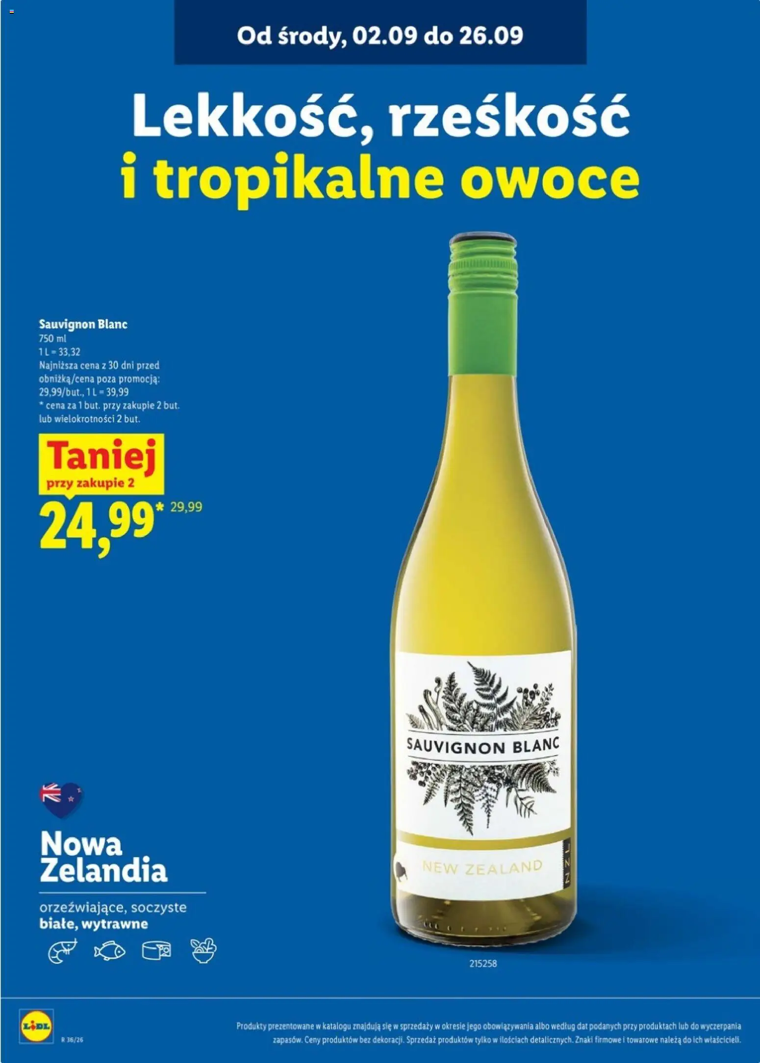 Lidl Katalog karta win od 31.08.2026 | Strona: 8 | Produkty: Sauvignon Blanc, Owoce