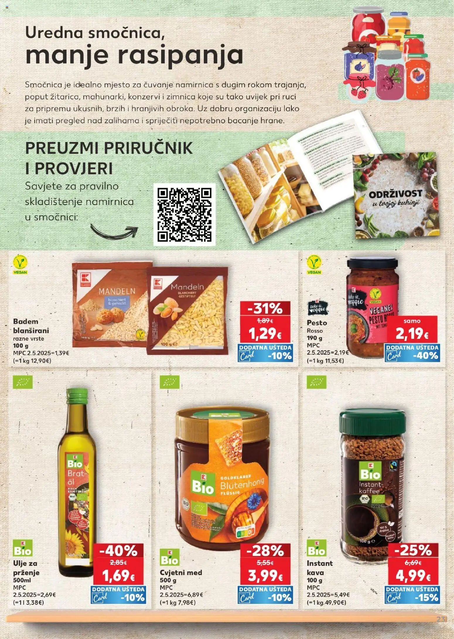 Kaufland katalog | vrijedi od 09.09.2026 | Stranica: 23 | Proizvodi: Kava instant, Med, Kava, Pesto