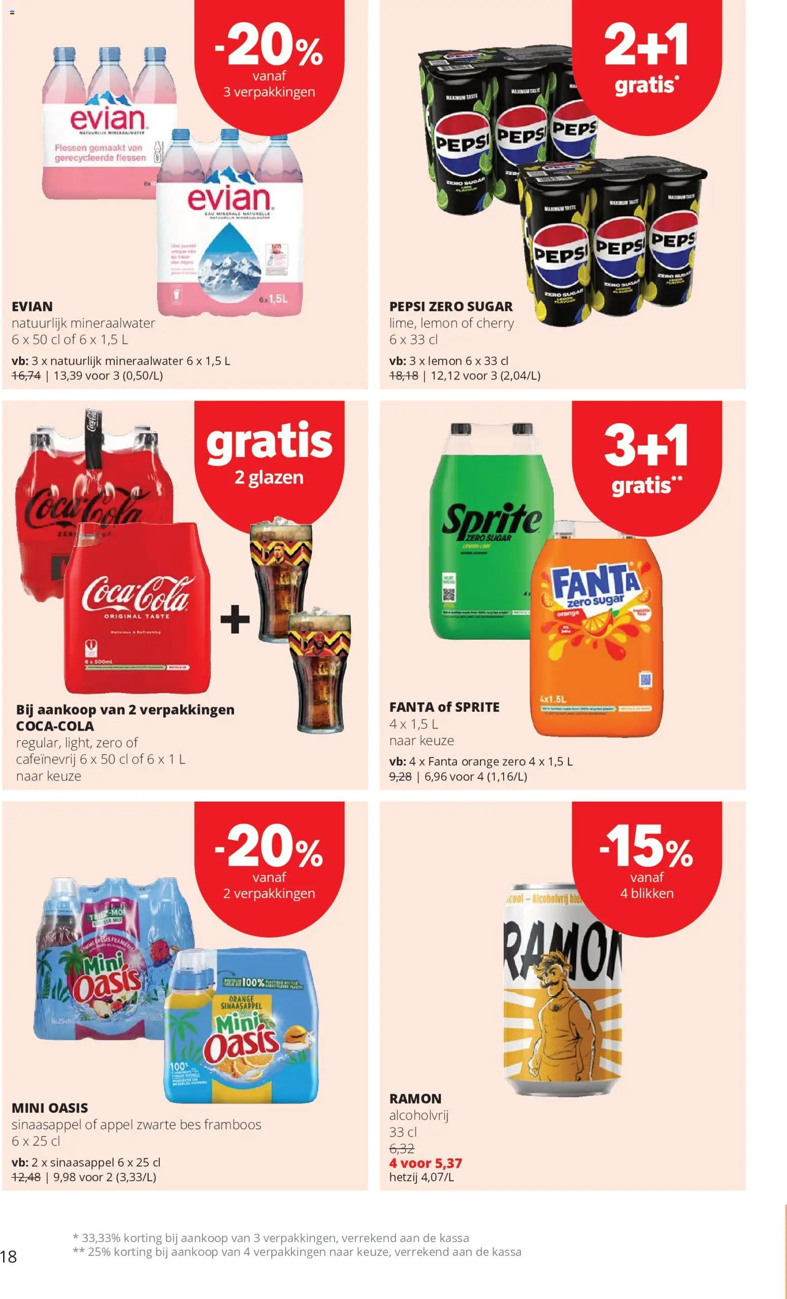 {H1} | Pagina: 18 | Producten: Pepsi, Fanta, Appel, Mineraalwater