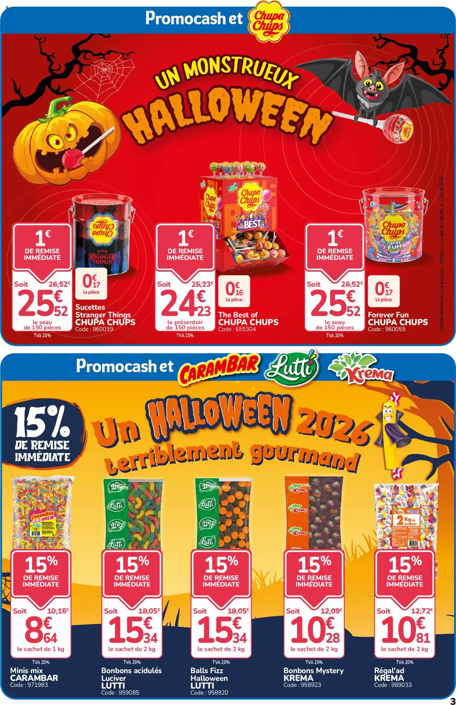 {H1} | Page: 3 | Produits: Carambar, Sucettes, Chupa Chups, Bonbons