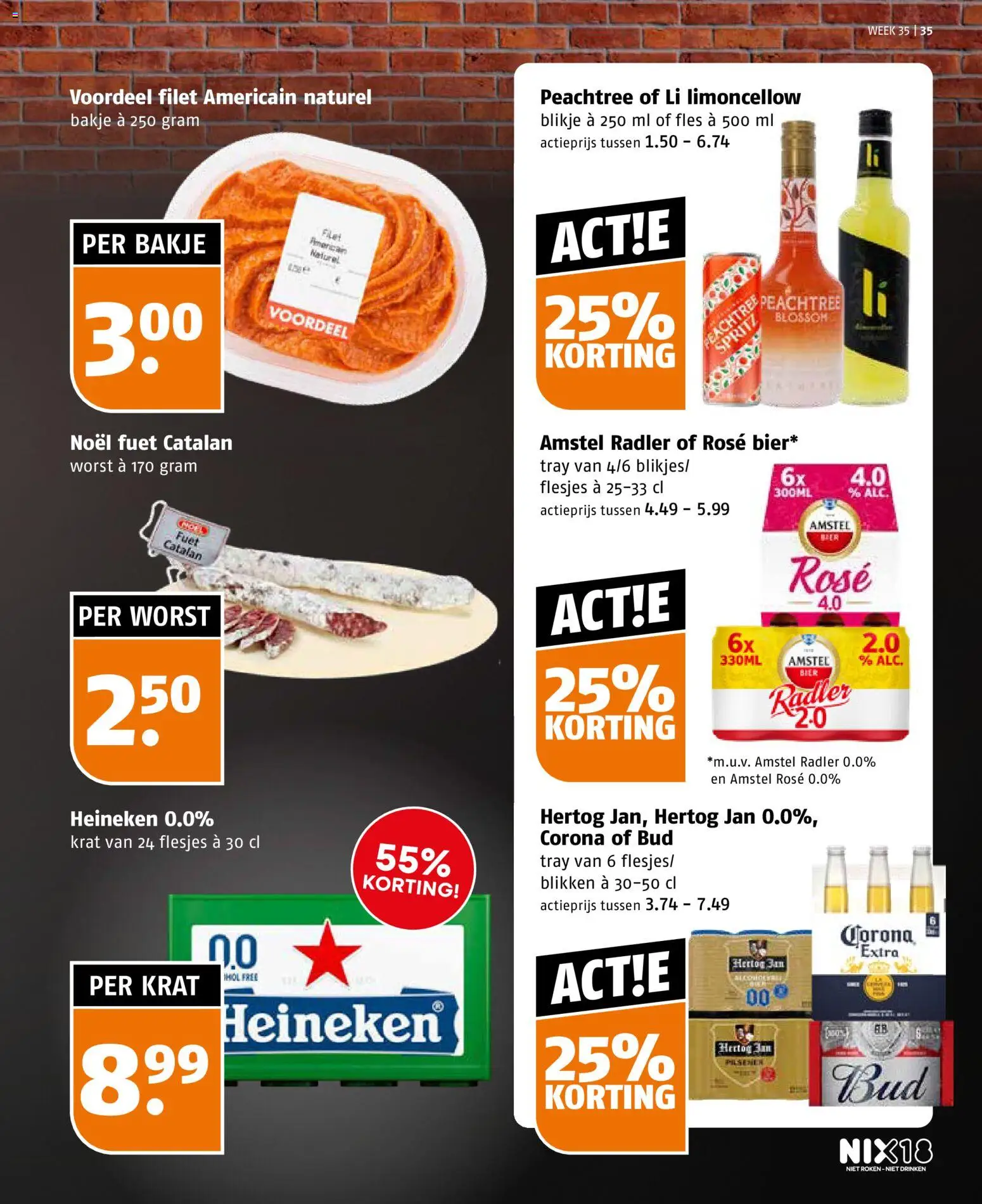 {H1} | Pagina: 35 | Producten: Heineken, Radler, Worst, Filet