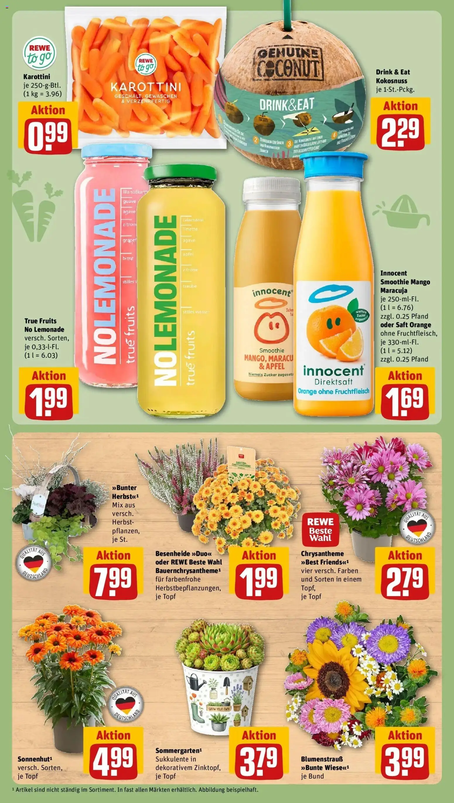 REWE Prospekt ab 07.09.2026 zum Blättern » Angebote | Seite: 7 | Produkte: Mango, Limette, Birne, Saft
