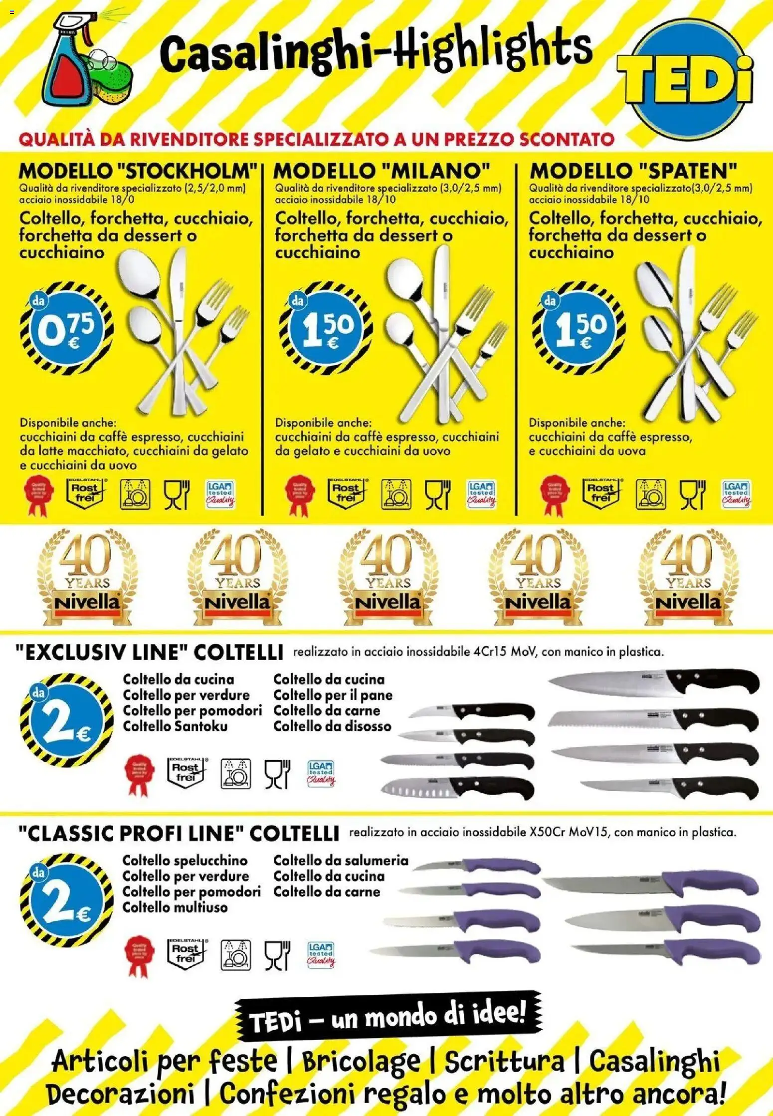 Volantino TEDi del 16.06.2026 | Pagina: 16 | Prodotti: Uova, Pane, Latte, Decorazioni