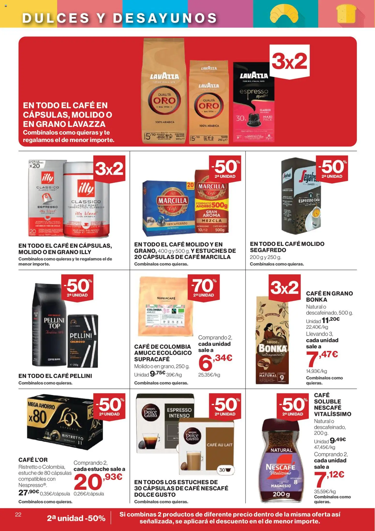 El Corte Inglés ofertas │ válido desde el 26/08/2026 | Página: 22 | Productos: Cápsulas, Café, Té, Café en grano