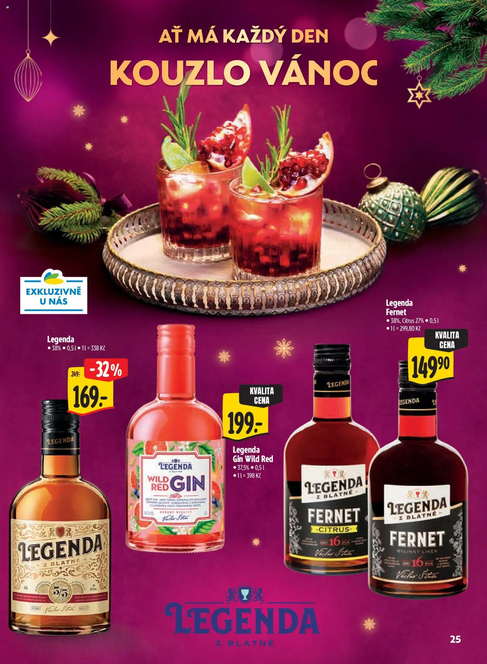 Albert leták - Hypermarket Kouzlo Vánoc od 29.10.2026 | Strana: 25 | Produkty: Gin, Fernet