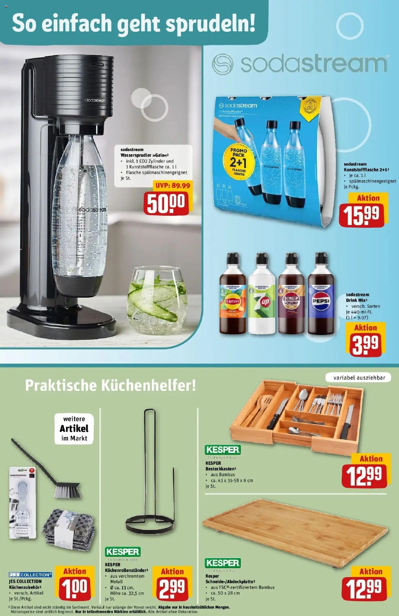 Rewe Prospekt Diez – gültig ab 27.07.2026 | Seite: 33 | Produkte: Pepsi, Kuchen, Sodastream