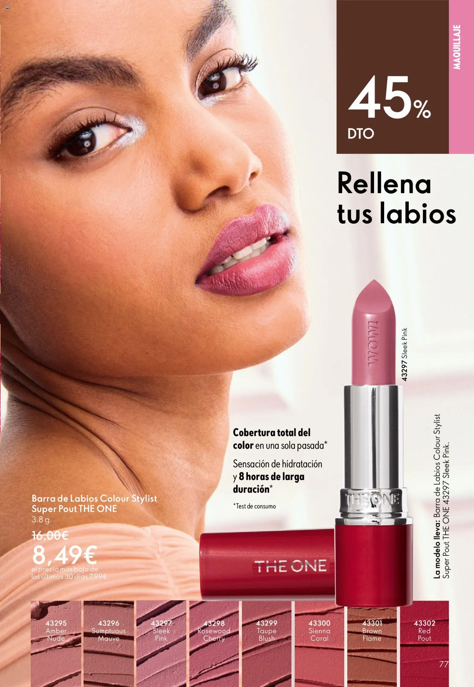 Oriflame - Catálogo Campaña 8 │ válido desde el 03.06.2026 | Página: 77 | Productos: Maquillaje, Barra de labios