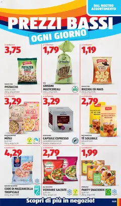 Anteprima del volantino Aldi volantino valido a partire dal 20/07/2026 | Pagina: 5 | Prodotti: Verdure, Pesca, Mais, Grissini