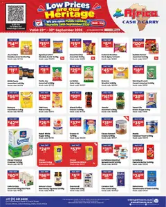 Africa Cash & Carry specials catalogue – valid from 23/09/2026 | Page: 26 | Products: Custard, Corn flakes, Cream, Caramel