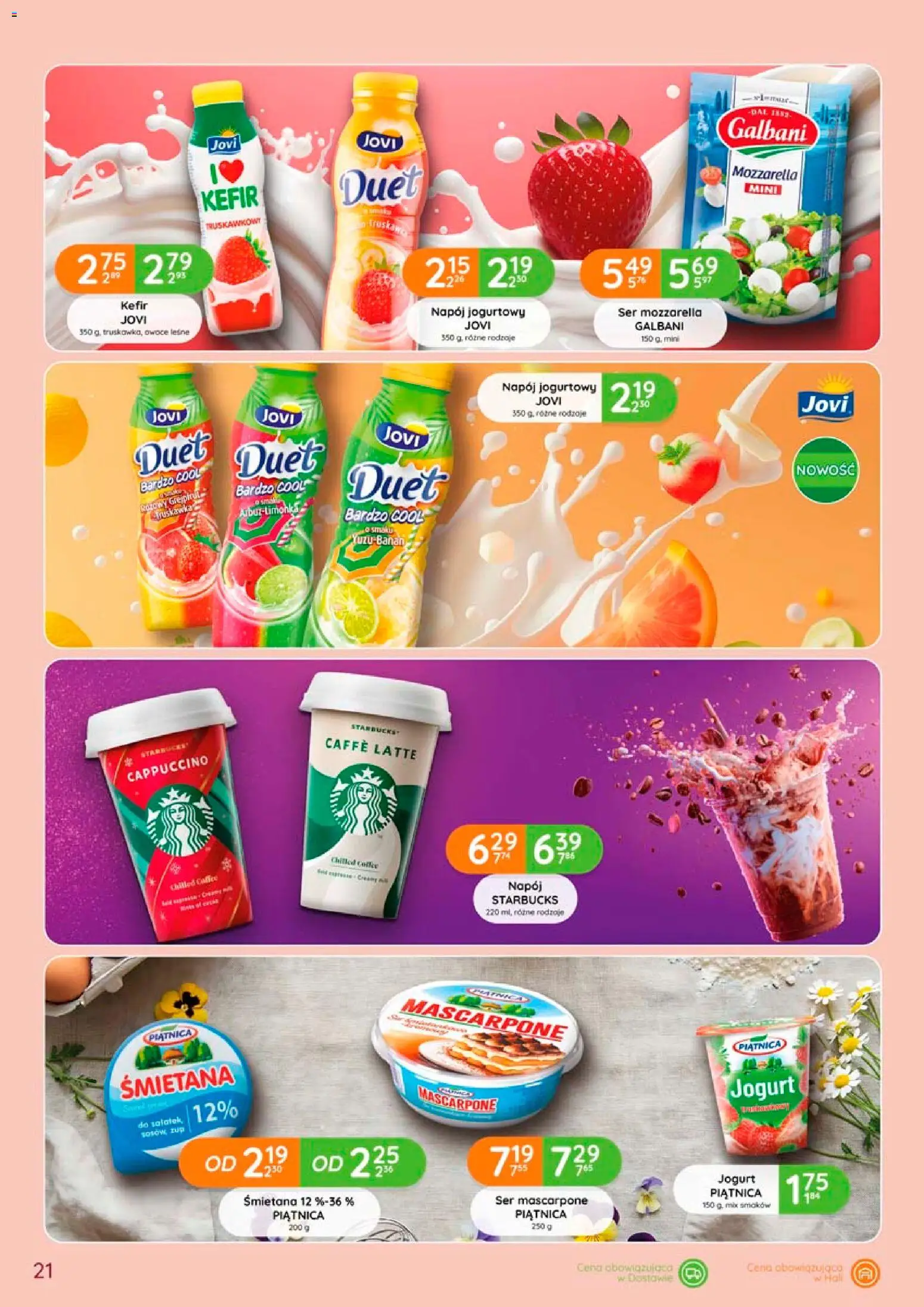 Eurocash gazetka od 28.05.2026 | Strona: 21 | Produkty: Cappuccino, Mascarpone, Jogurt, Ser mascarpone