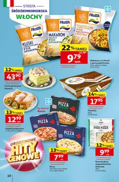Pogląd oferty "Auchan gazetka - 30 Lat Hipermarket" - ważna od 07.05.2026 | Strona: 10 | Produkty: Tortellini, Pizza, Tagliatelle, Makaron