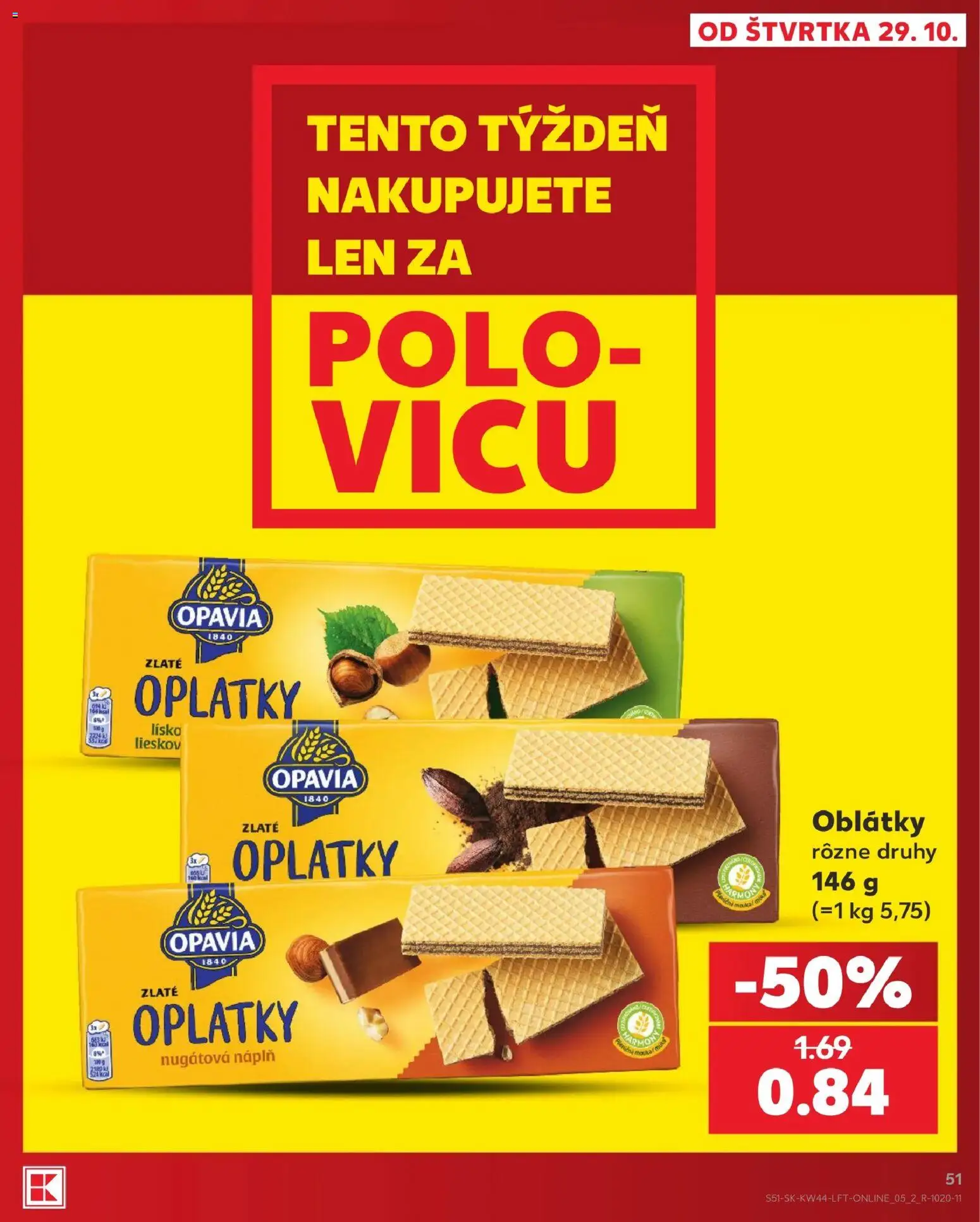 Kaufland SK akciós ujság - amely érvényes a következő dátumtól: 2026.10.29. | Oldal: 51