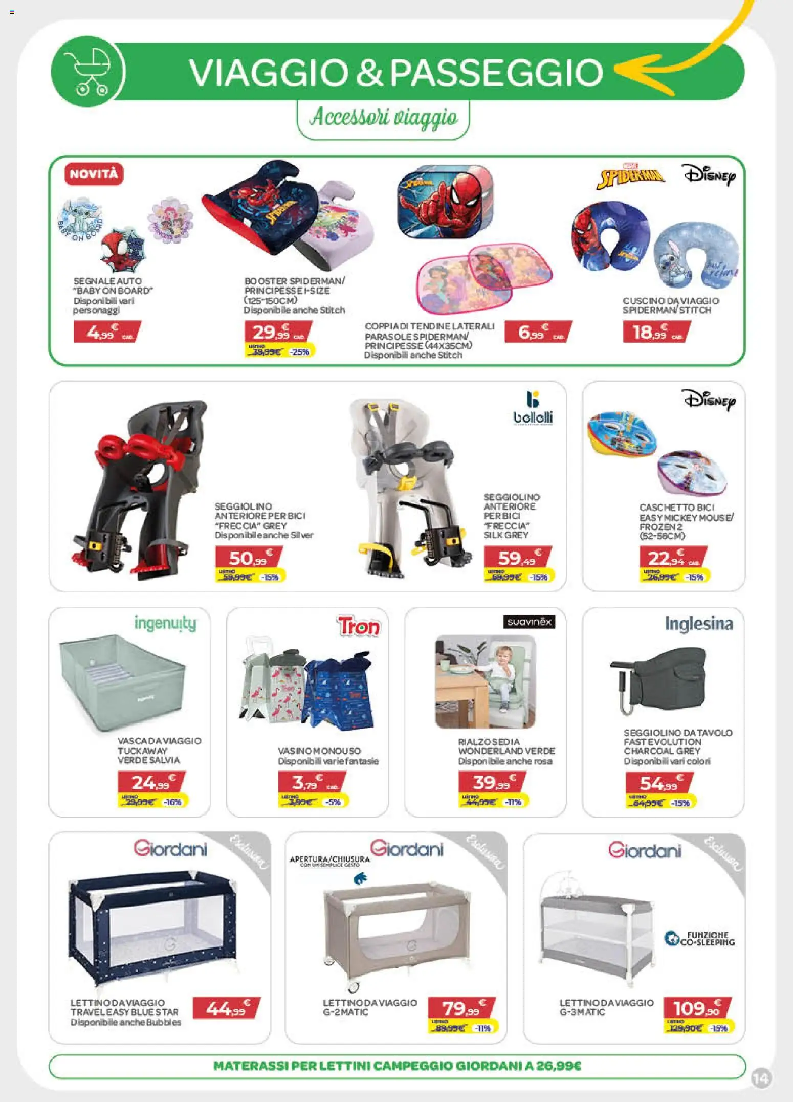 Volantino Bimbo store del 11.06.2026 | Pagina: 14 | Prodotti: Seggiolino, Caschetto, Cuscino, Tavolo