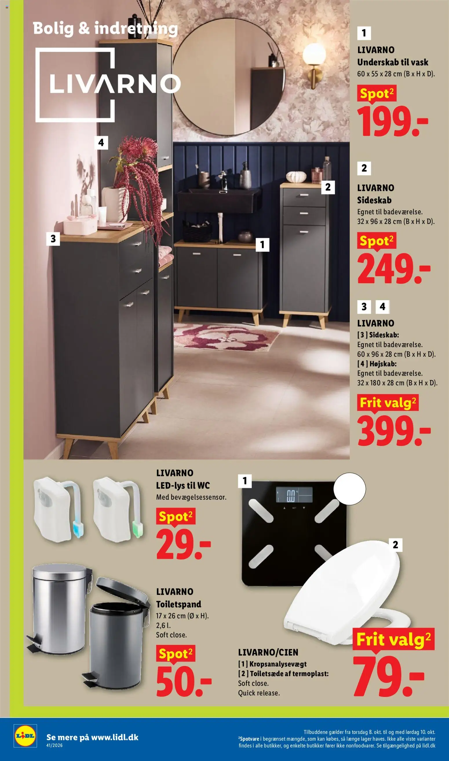 Lidl tilbudsavis – gyldig fra 04/10/2026 | Side: 10 | Produkter: Skab, Toilet, Søm