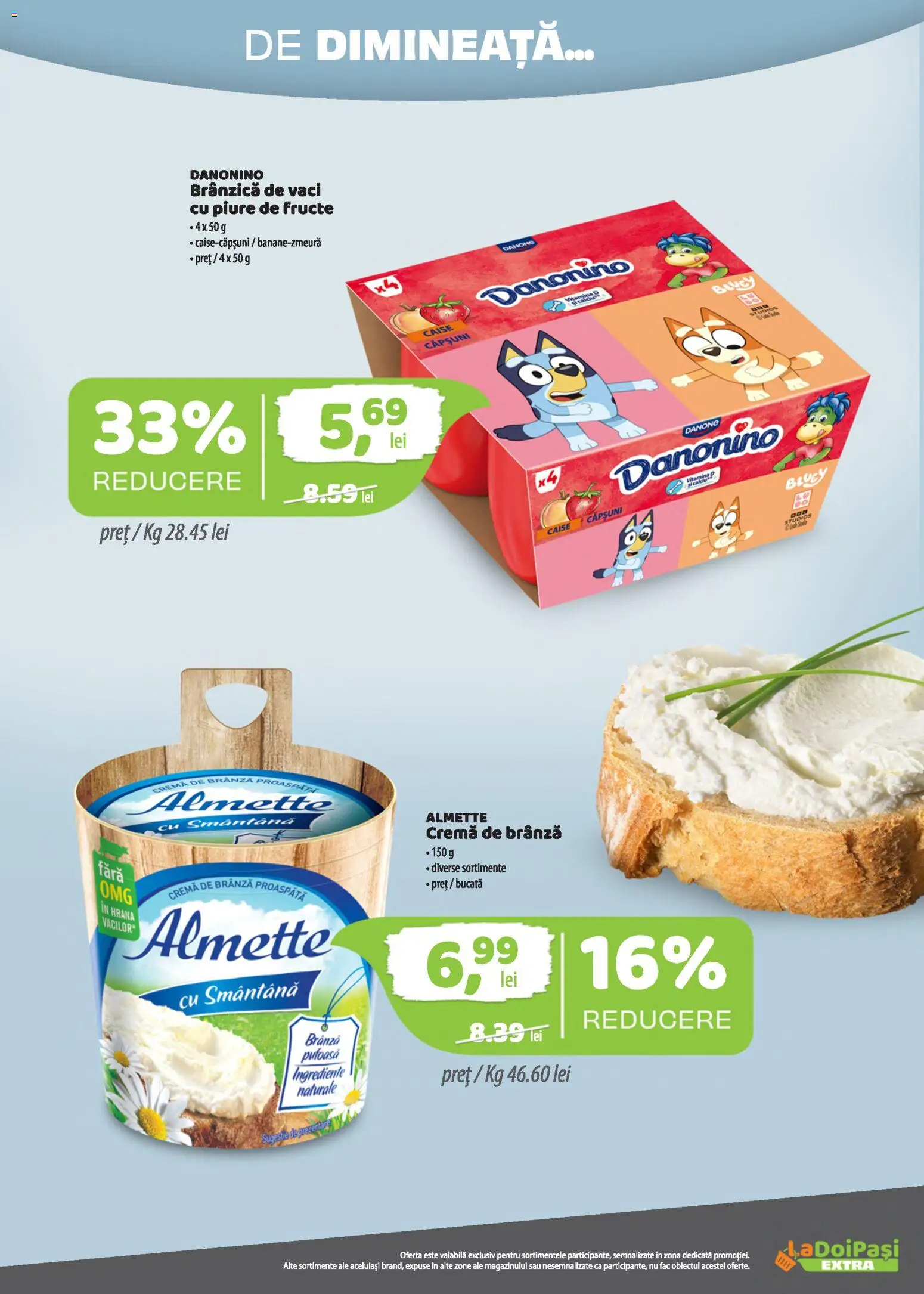Noul catalog LaDoiPași – valabil de la 01.11.2026 | Pagină: 2 | Produse: Branza proaspata, Cremă, Căpșuni, Smântână