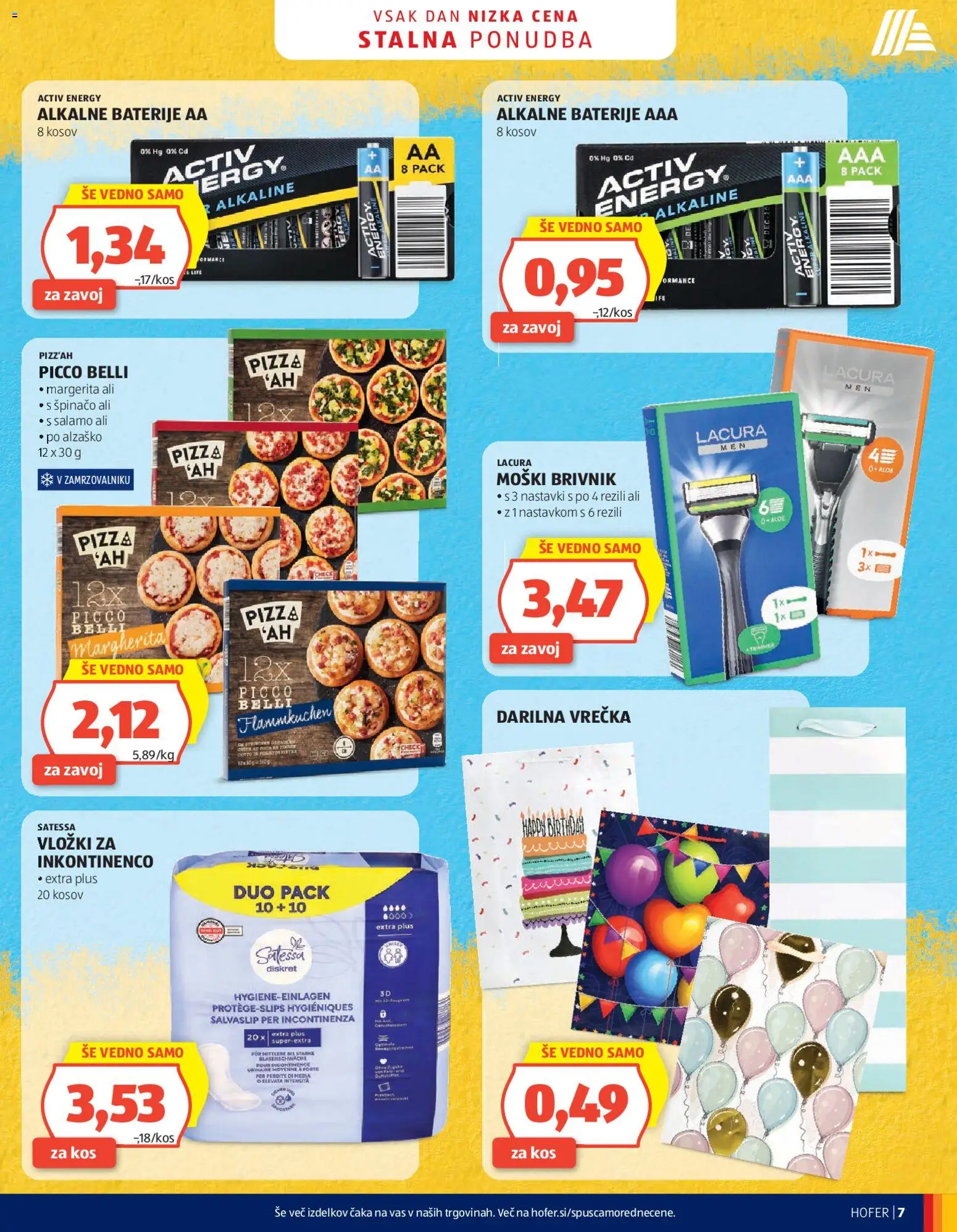 Novi Hofer katalog ponudbe – veljaven od 03.06.2026 | Stran: 7 | Izdelki: Vložki, Baterije, Kos, Brivnik