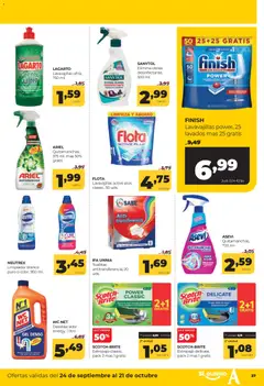 Vista previa Alimerka folleto Asturias válido desde el 24/09/2026 | Página: 37 | Productos: Quitamanchas, Lavavajillas