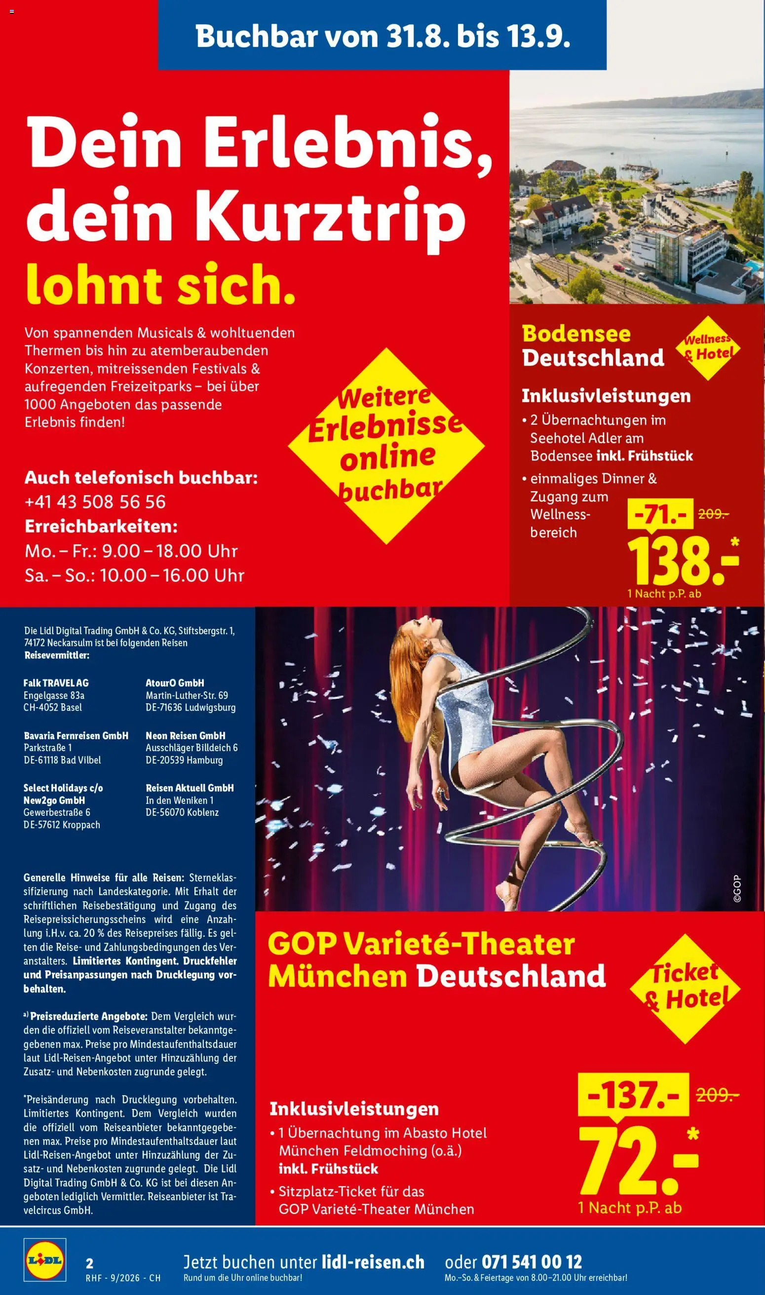 Lidl aktionen Reise-Highlights – gültig ab 29.08.2026 | Seite: 2 | Produkte: Bad, Uhr