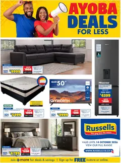 Russells specials catalogue – valid from 17/09/2026