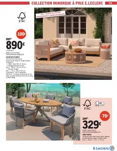 Brico E.Leclerc - Prévisualisation de Brico E.Leclerc - Jardi Plein air special valide à partir de 14.04.2026 | Page: 19 | Produits: Plateau, Fauteuil, Table