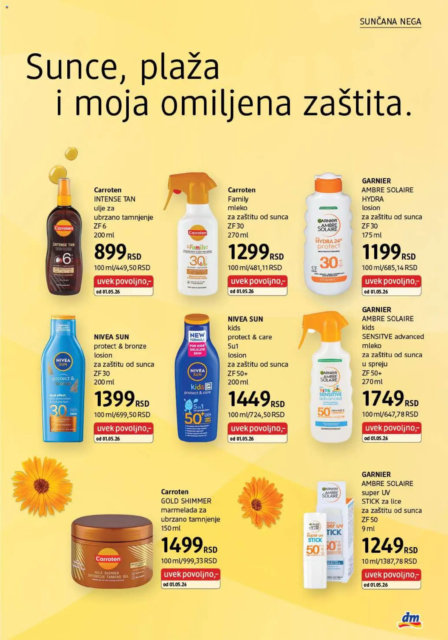 DM Drogerie katalog - važi od 01.05.2026 | Strana: 27 | Proizvode: Garnier, Sto, Mleko, Ulje