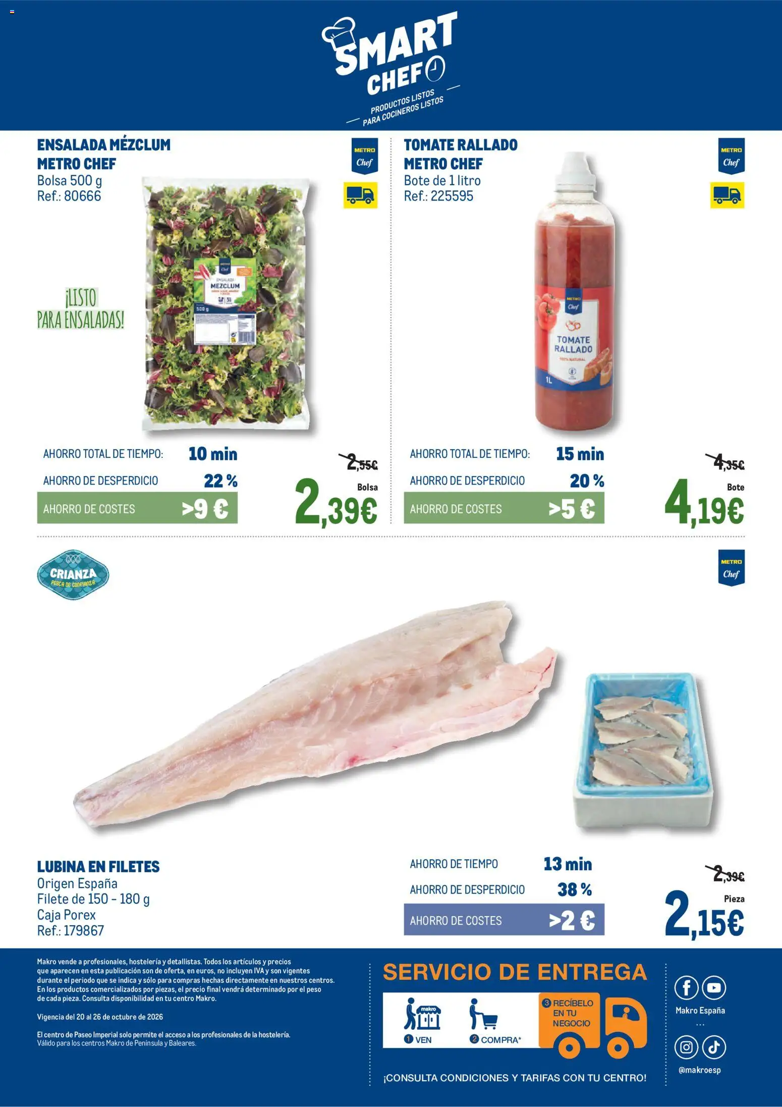 Makro Fresco Península │ válido desde el 20/10/2026 | Página: 6 | Productos: Ensalada, Bolsa, Peso, Filete