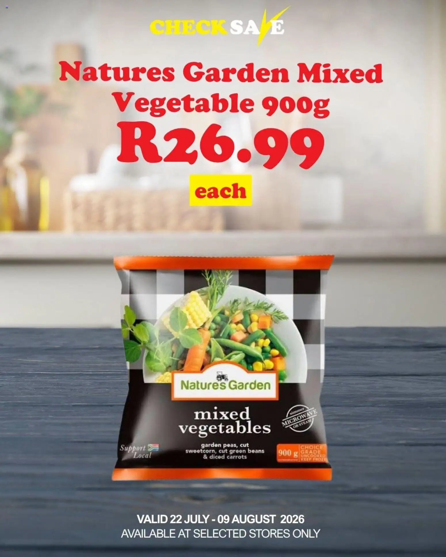 New Check Save catalogue – valid from 23/07/2026 | Page: 10 | Products: Beans, Microwave, Carrots, Vegetables