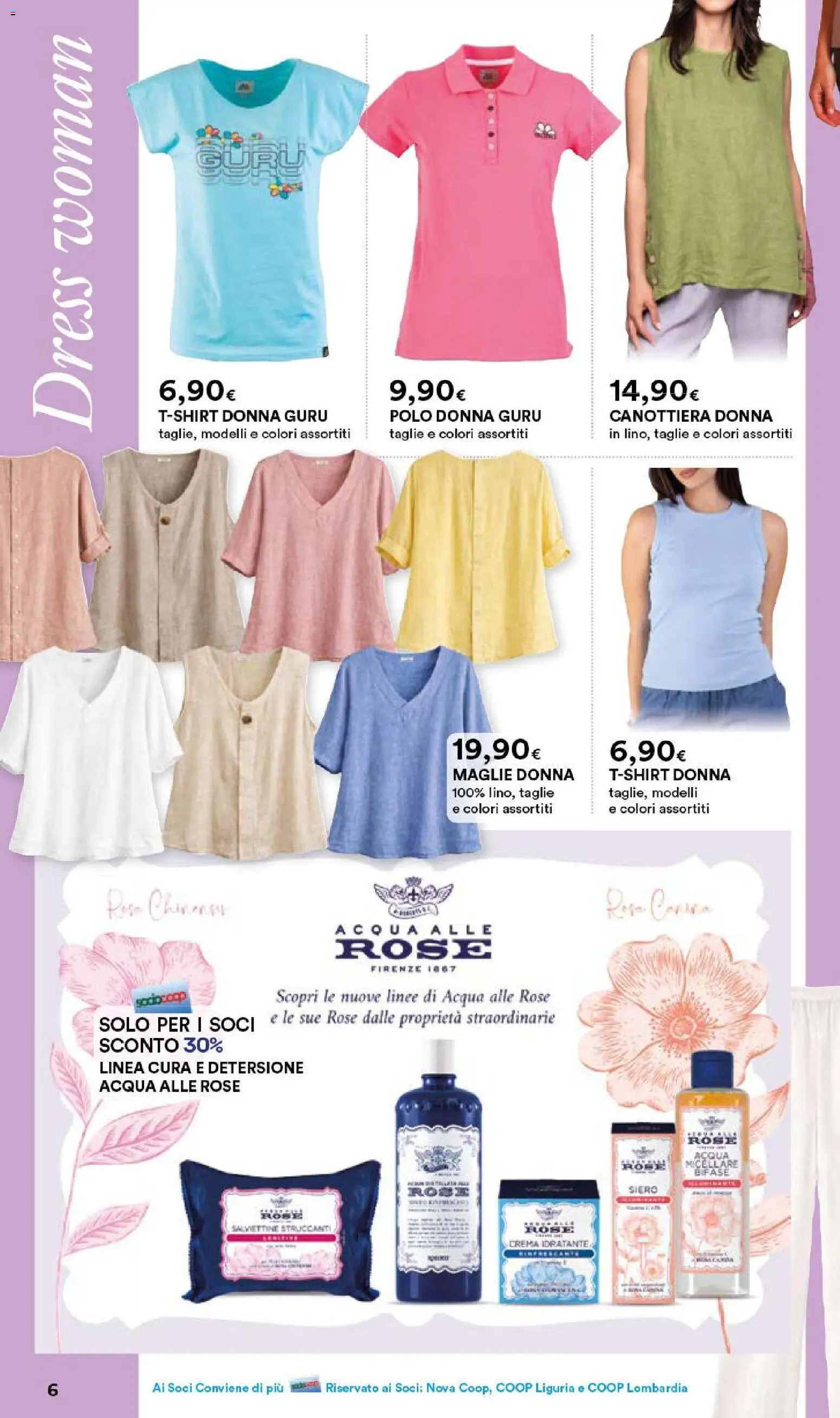 Volantino Ipercoop del 07.05.2026 | Pagina: 6 | Prodotti: Crema, Acqua micellare, Acqua, Polo