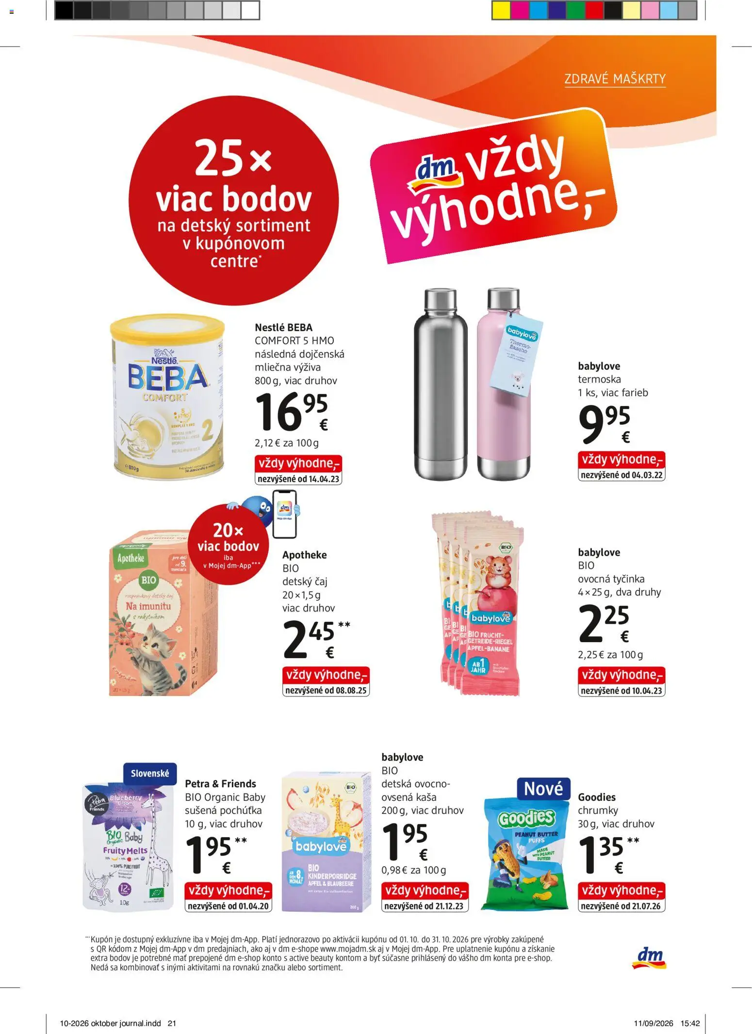 Nové dm drogerie akcie – leták je platný od 01.10.2026 | Strana: 21