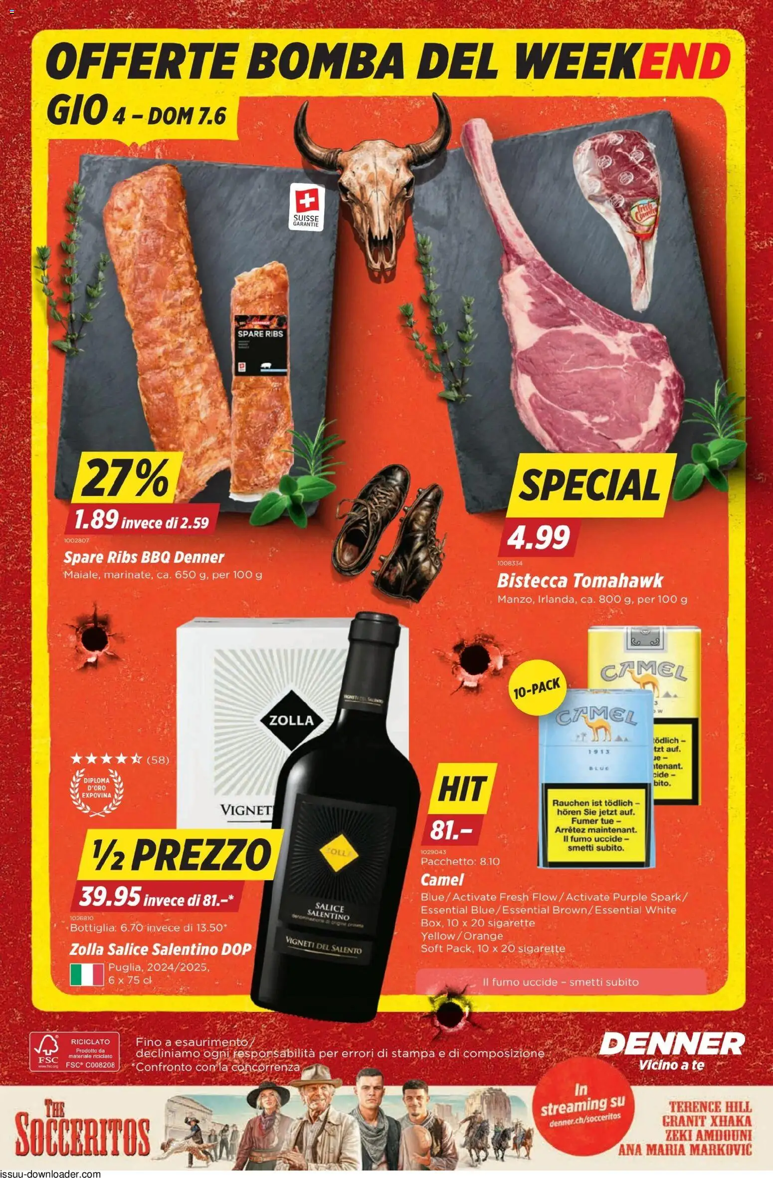 Denner aktionen IT – gültig ab 04.06.2026 | Seite: 22 | Produkte: Spare Ribs