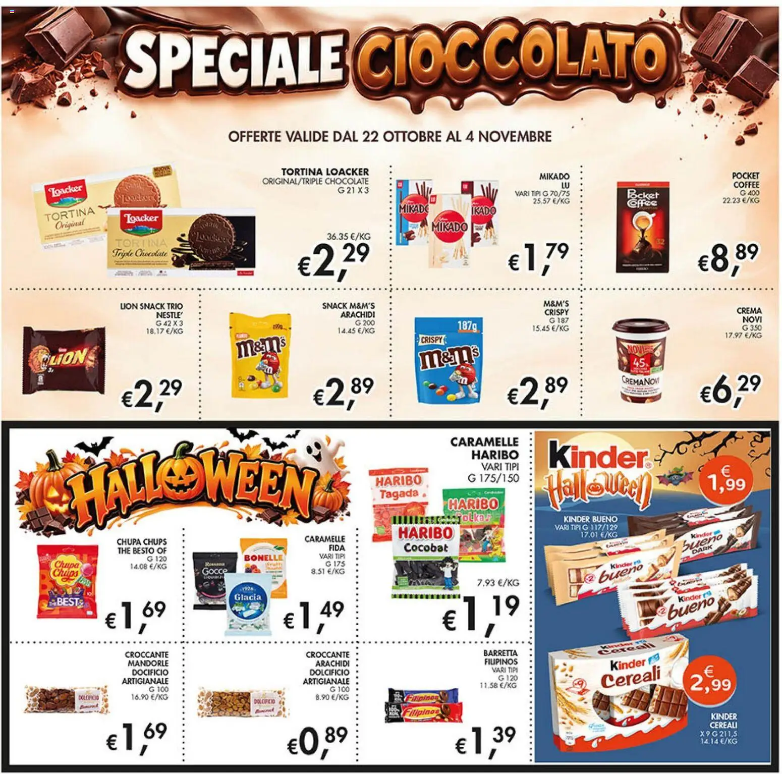 Volantino Coal del 22/10/2026 | Pagina: 21 | Prodotti: Cioccolato, The, Barretta, Arachidi