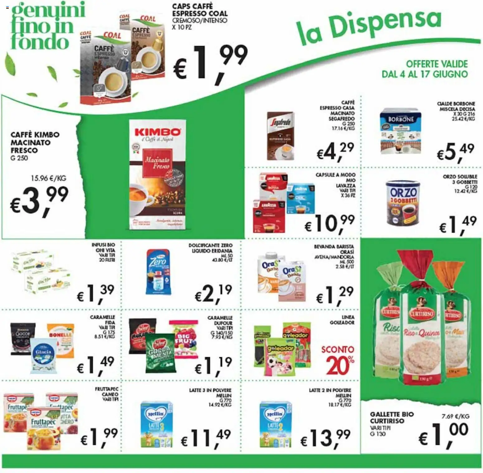 Volantino Coal del 04.06.2026 | Pagina: 18 | Prodotti: Riso, Caramelle, Lavazza, Macinato