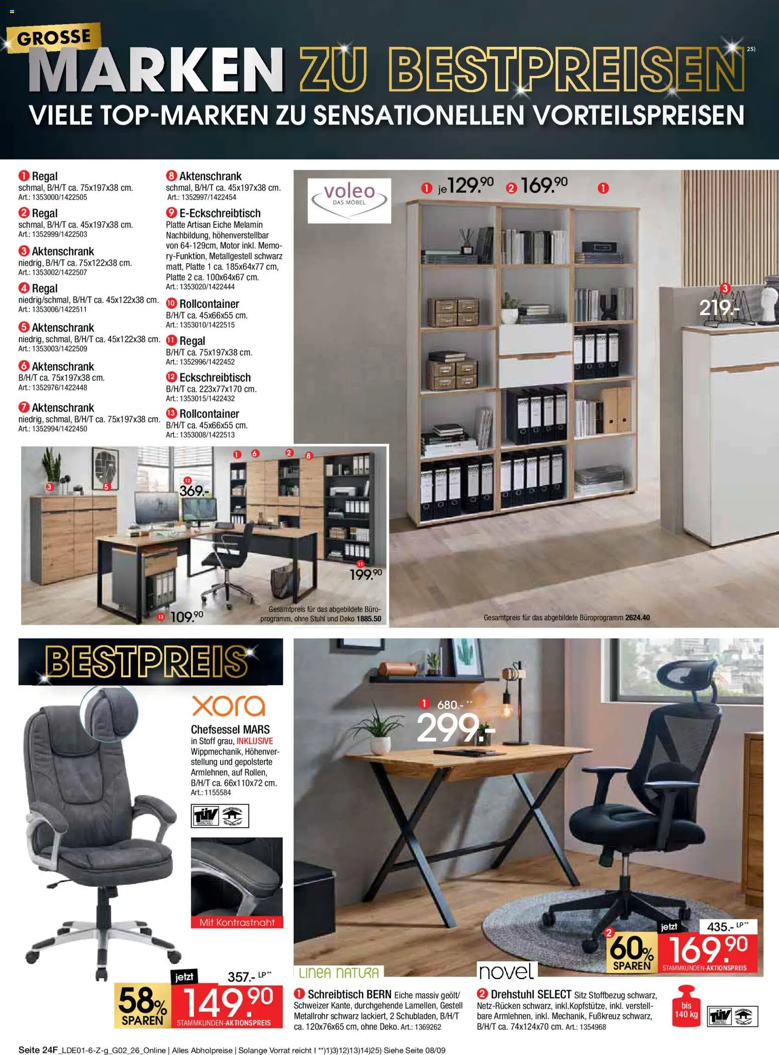 Zurbrüggen Große Marken-Sensation – gültig ab 31.01.2026 | Seite: 38 | Produkte: Regal, Mars, Chefsessel, Rollcontainer