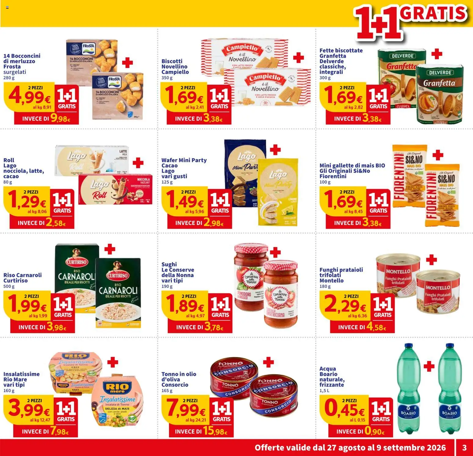 Volantino SIGMA del 27/08/2026 | Pagina: 3 | Prodotti: Ceci, Olio, Piselli, Miele