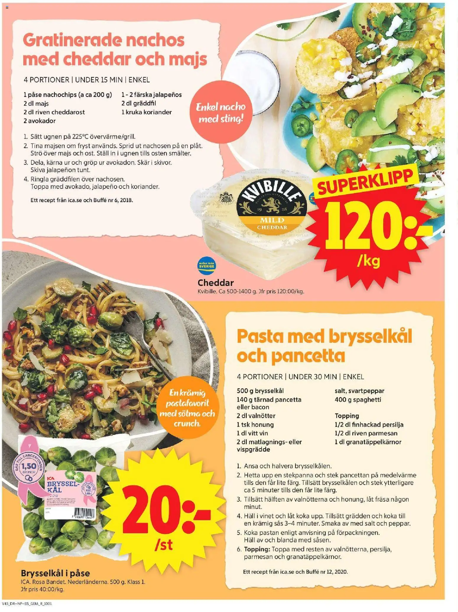 ICA Supermarket reklamblad aktuell från 19/10/2026 | Sida: 6 | Produkter: Stek, Bacon, Cheddar, Sötma