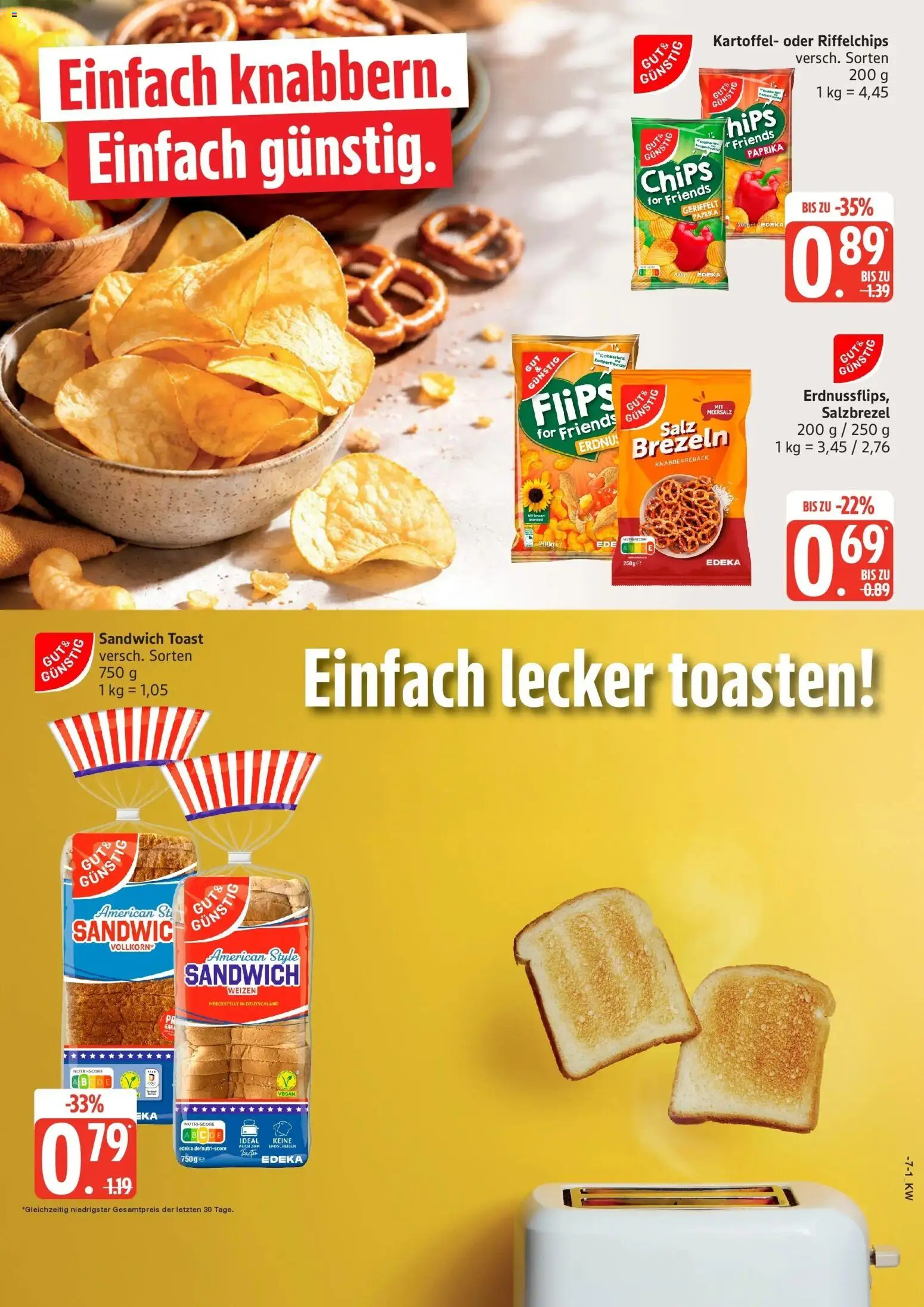 Edeka Prospekt Neu Wulmstorf (ab 26.10.2026) » Angebote Online | Seite: 17 | Produkte: Toast, Paprika, Salz, Chips