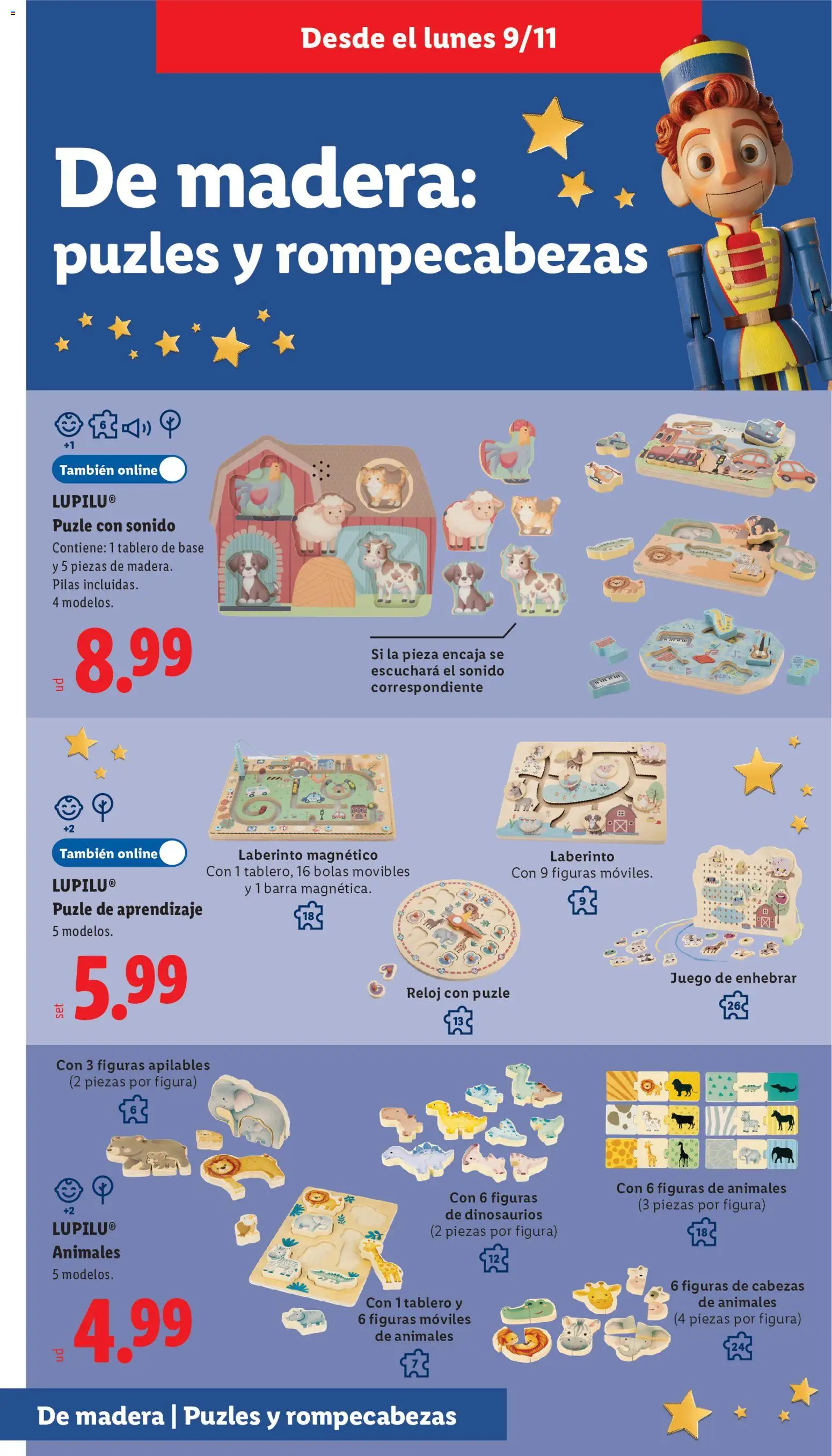 Lidl - Juguetes de madera │ válido desde el 21/10/2026 | Página: 22 | Productos: Reloj