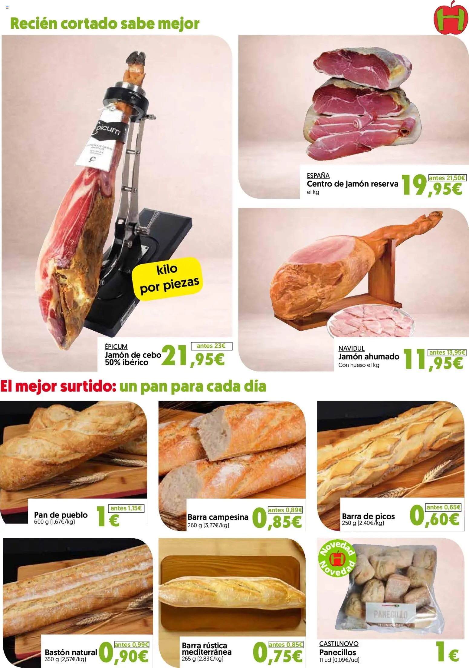 Hiper Usera folleto │ válido desde el 26/08/2026 | Página: 5 | Productos: Pan, Jamón, Pan de pueblo, Bastón