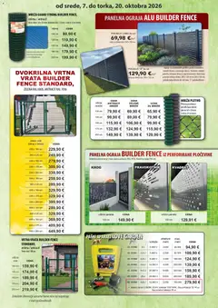 Živex katalog akcije – veljaven od 07.10.2026 | Stran: 7 | Izdelki: Ograja, Barva, Vrata, Zelena