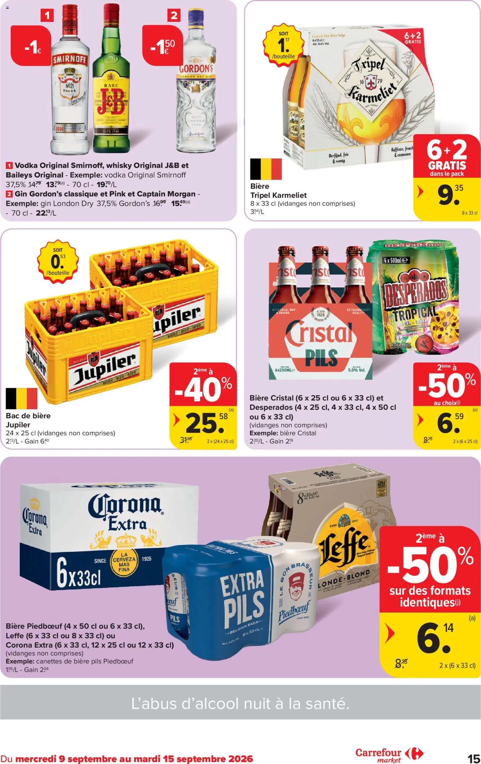 {H1} | Pagina: 15 | Producten: Bier, Gin, Corona Extra, Whisky