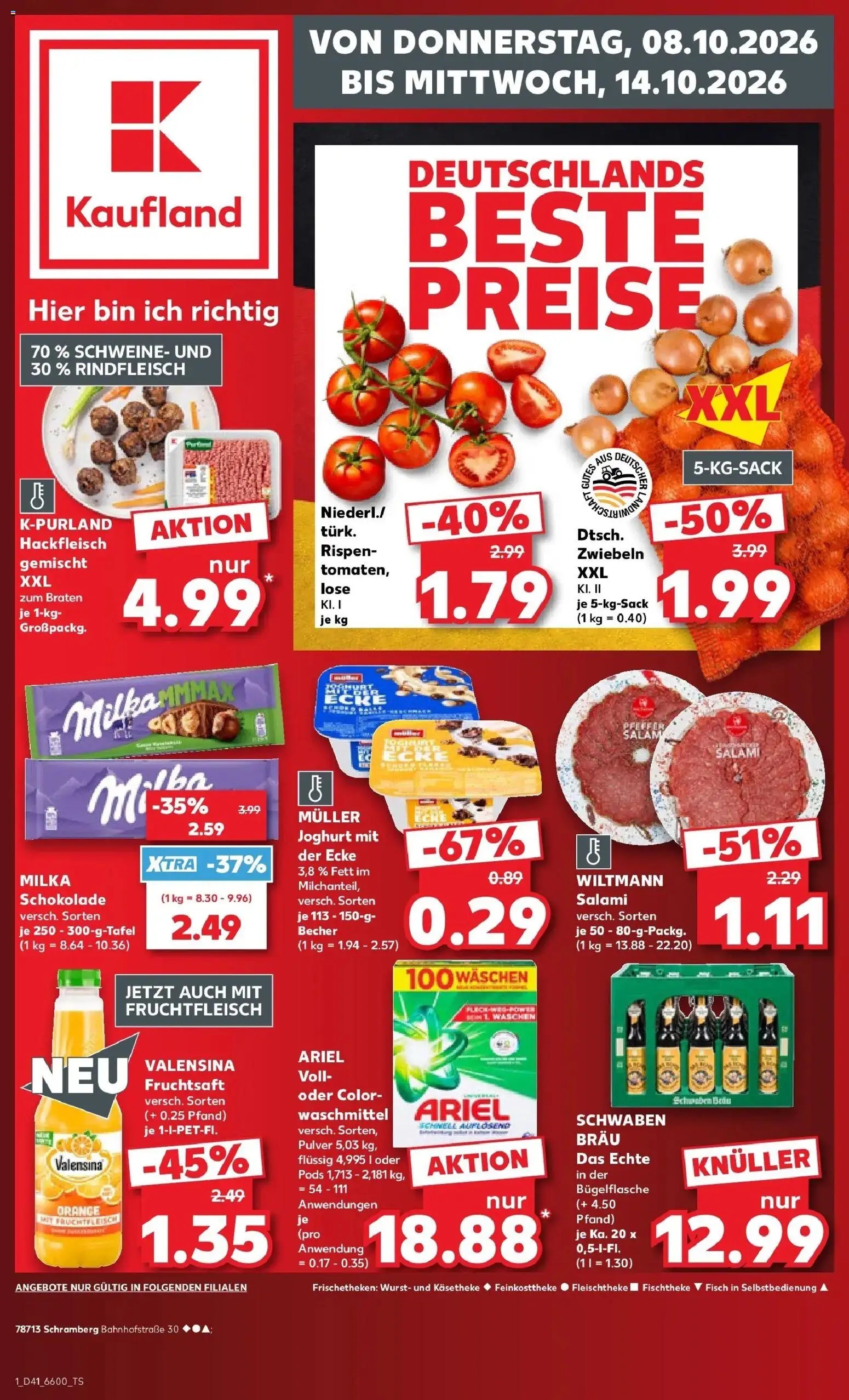 Prospekt Kaufland ab 05.10.2026 » Angebote Online zum Blättern | Seite: 11 | Produkte: Fisch, Waschmittel, Salami, Fruchtsaft