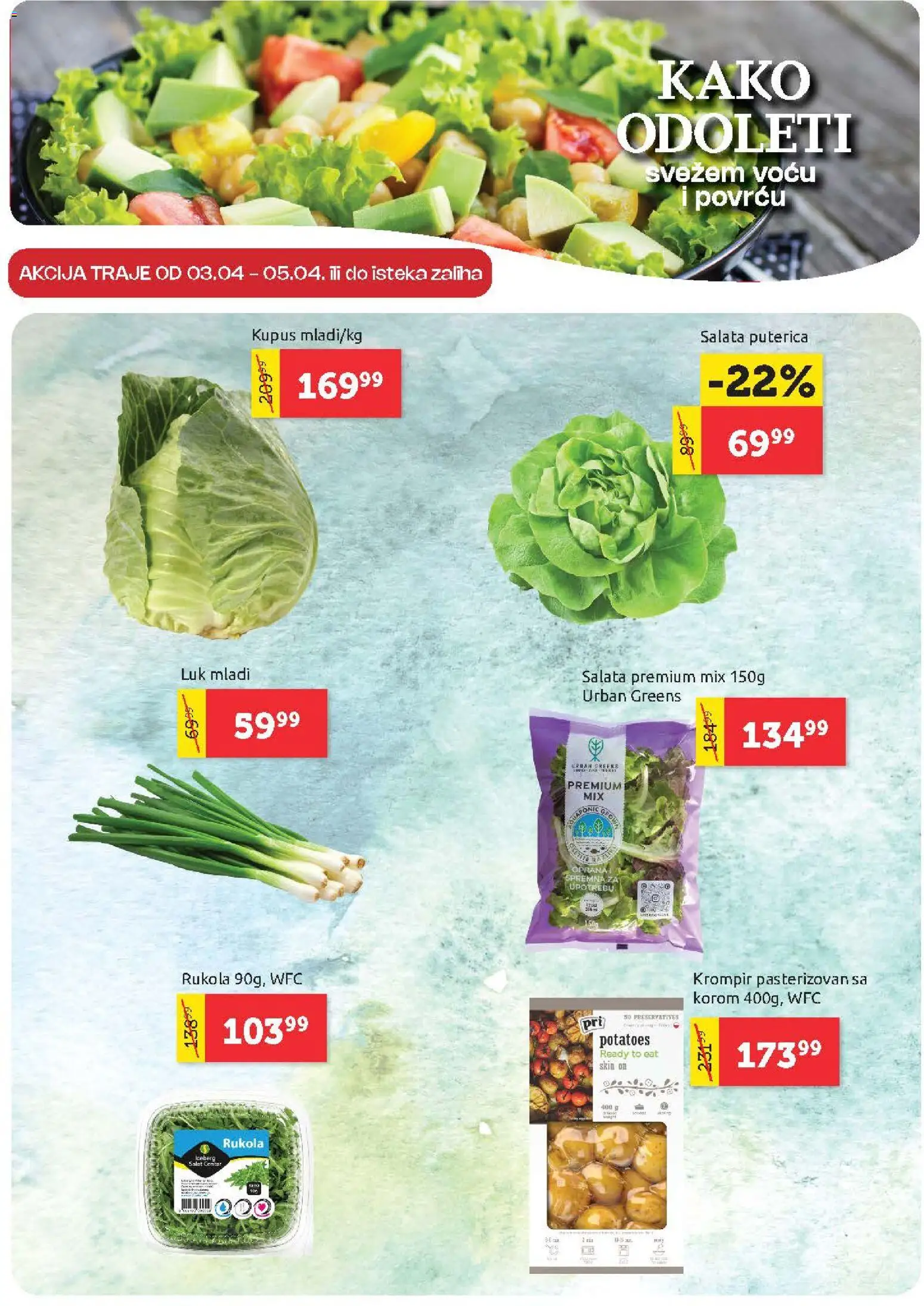 SuperVERO katalog - važi od 02.04.2026 | Strana: 6 | Proizvode: Salata, Krompir, Kupus